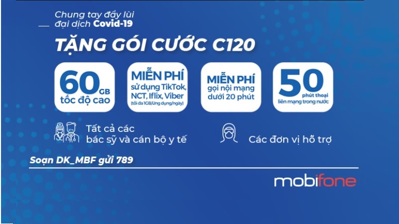 MobiFone tung ra ưu đãi 'khủng' cho lực lượng tuyến đầu chống dịch