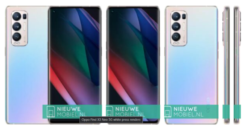 Những hình ảnh render của OPPO Find X3 Neo Những hình ảnh render của OPPO Find X3 Neo