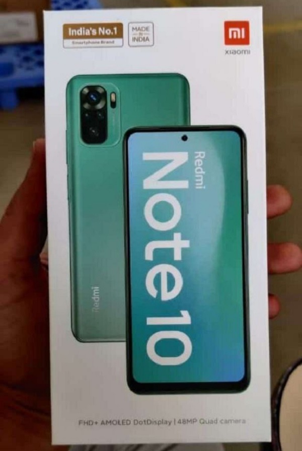 Hộp bán lẻ Redmi Note 10 Hộp bán lẻ Redmi Note 10