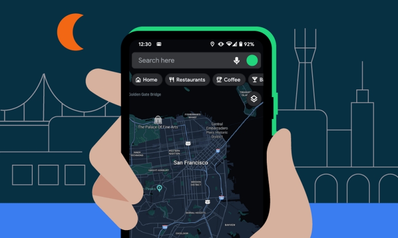 Google Maps được bổ sung chế độ tối