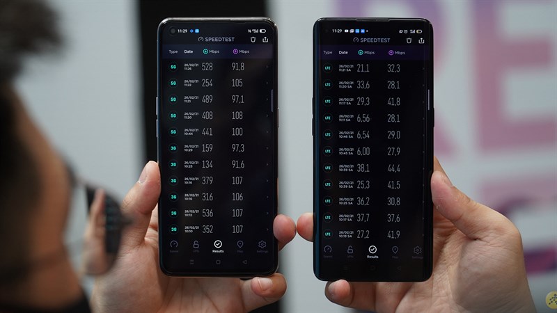 So sánh tốc độ tải lên và tải xuống giữa mạng 4G và 5G So sánh tốc độ tải lên và tải xuống giữa mạng 4G và 5G