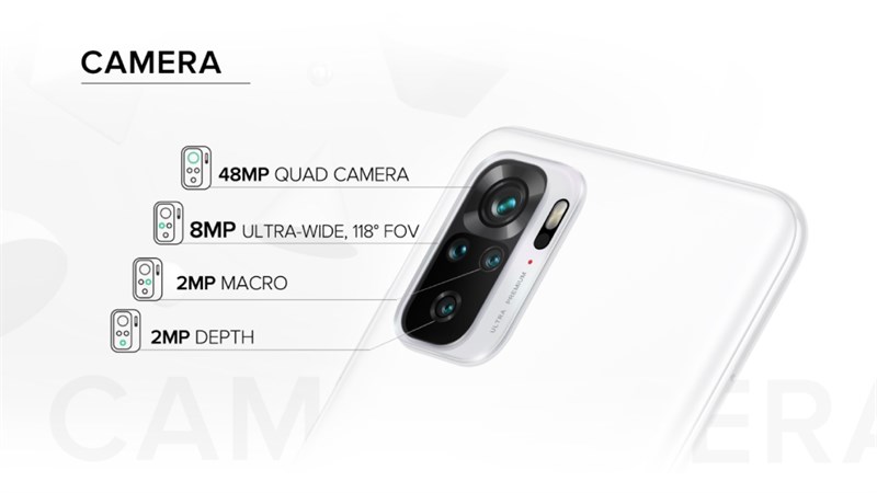 Bộ 4 camera của Xiaomi Redmi Note 10 Bộ 4 camera của Xiaomi Redmi Note 10