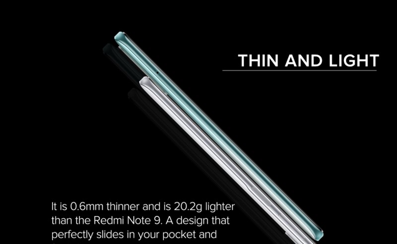 Xiaomi Redmi Note 10 có thiết kế mỏng nhẹ Xiaomi Redmi Note 10 có thiết kế mỏng nhẹ