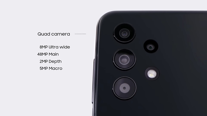 Thông số cụm camera sau của Galaxy A32 5G Thông số cụm camera sau của Galaxy A32 5G