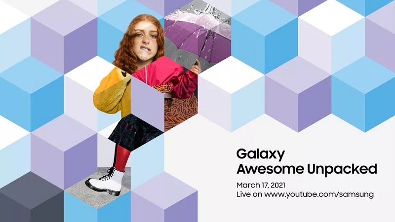 Samsung gửi thư mời sự kiện Galaxy Awesome Unpacked vào 17/3