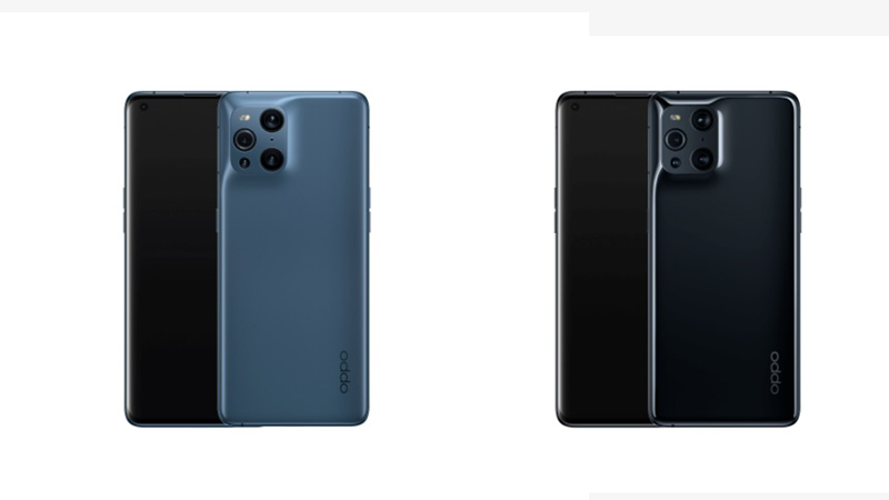 Find X3 Pro sẽ có 2 tùy chọn màu sắc: Đen bóng và Xanh chống chói Find X3 Pro sẽ có 2 tùy chọn màu sắc: Đen bóng và Xanh chống chói