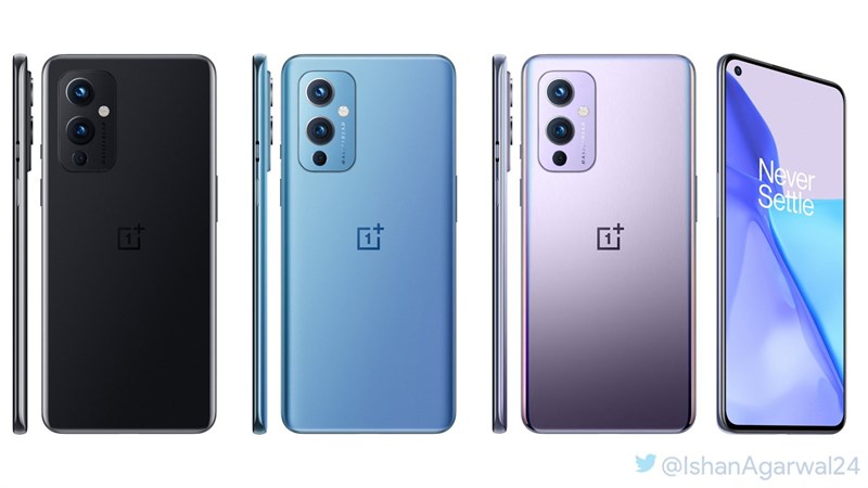 OnePlus 9 5G và OnePlus 9 Pro 5G lộ ảnh render sắc nét với thiết kế cuốn hút cùng nhiều màu sắc tươi mới