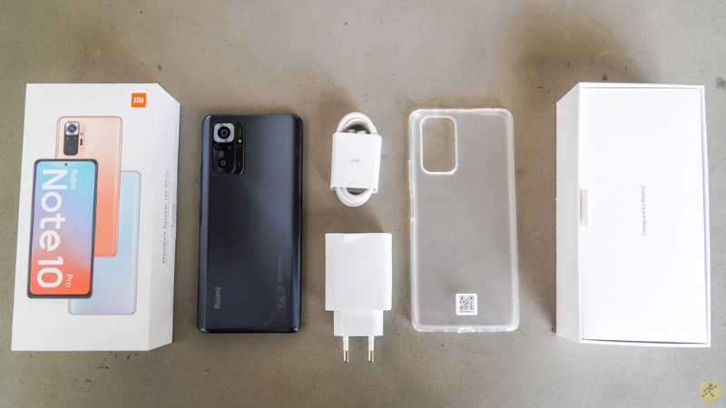 Toàn bộ phụ kiện bên trong hộp đựng của Xiaomi Redmi Note 10 Pro. Toàn bộ phụ kiện bên trong hộp đựng của Xiaomi Redmi Note 10 Pro.