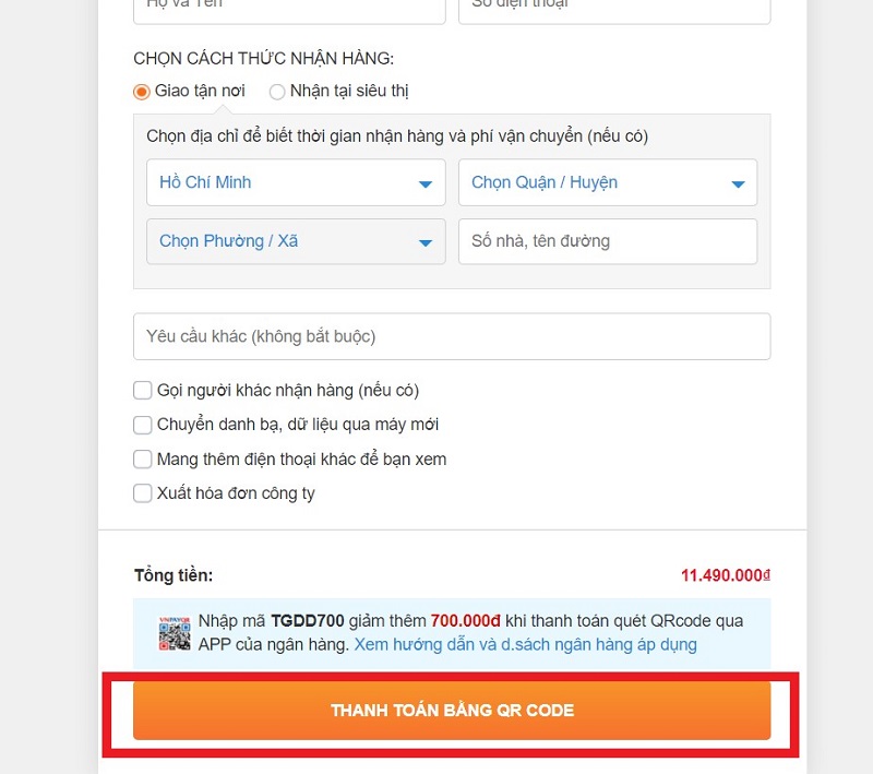 Các bước mua hàng Các bước mua hàng
