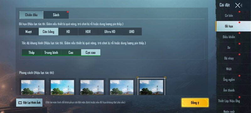 Thiêt lập cấu hình của PUBG