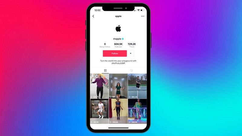Apple tiếp tục quảng bá sản phẩm trên TikTok Apple tiếp tục quảng bá sản phẩm trên TikTok
