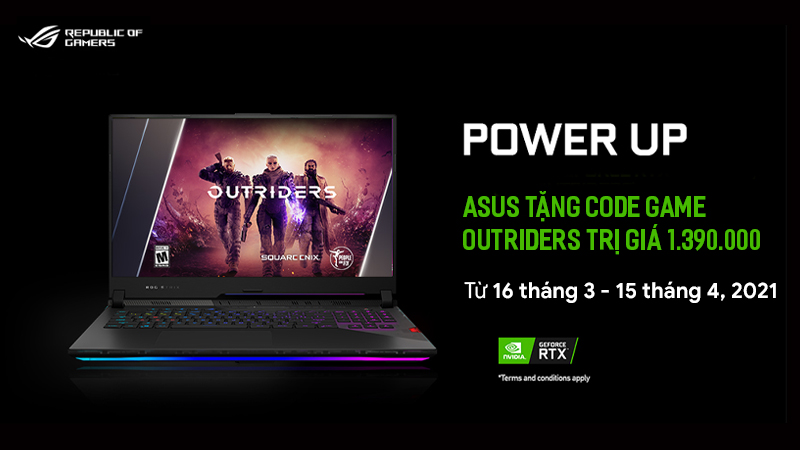 ASUS tặng code game Outriders