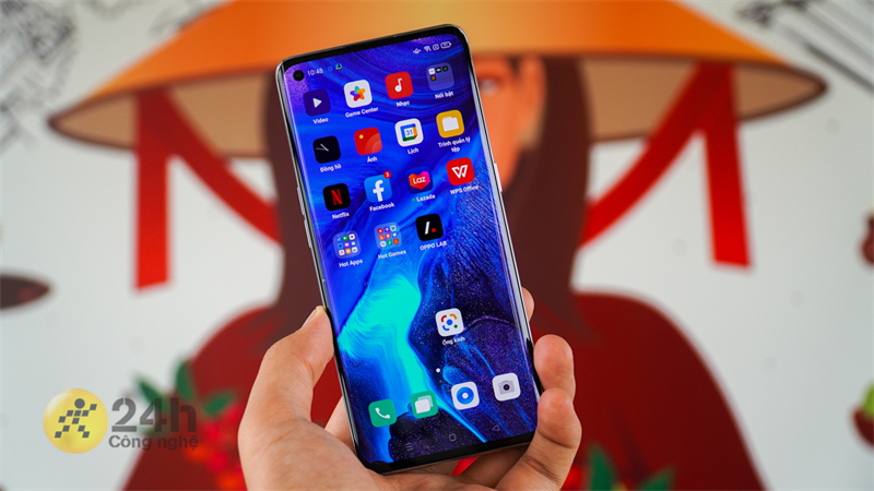 Reno4 Pro được trang bị tấm nền AMOLED với độ phân giải Full HD+ Reno4 Pro được trang bị tấm nền AMOLED với độ phân giải Full HD+