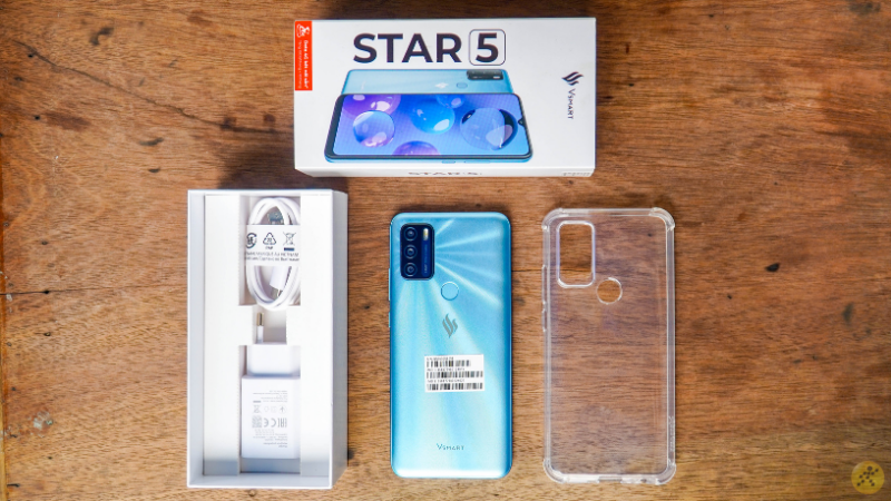 Toàn bộ phụ kiện đi kèm của Vsmart Star 5