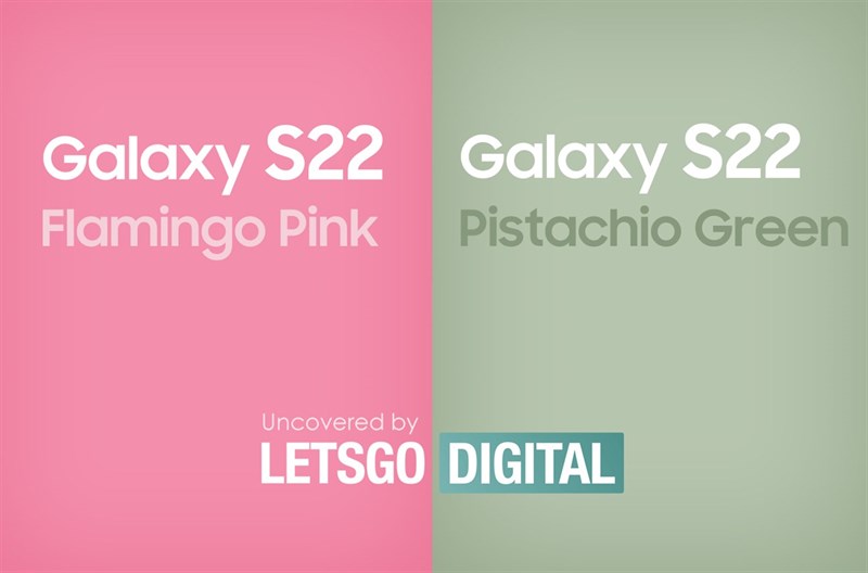 Samsung Galaxy S22 năm sau sẽ có thêm màu xanh lá và màu hồng. Nguồn: LetsGoDigital. Samsung Galaxy S22 năm sau sẽ có thêm màu xanh lá và màu hồng. Nguồn: LetsGoDigital.