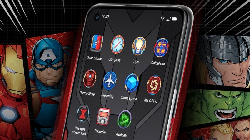 OPPO Reno5 Marvel sắp ra mắt tại Việt Nam, cực chất với 6 nhân vật siêu anh hùng trong biệt đội Avengers