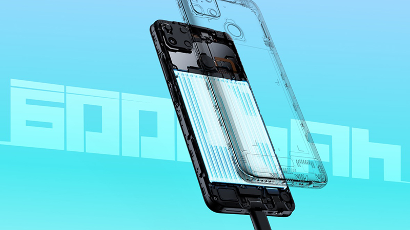 Realme C25 được trang bị viên pin lớn 6.000 mAh và sạc nhanh 18 W Realme C25 được trang bị viên pin lớn 6.000 mAh và sạc nhanh 18 W