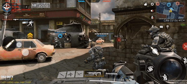 Dù Call of Duty là một tựa game có đồ họa nặng nhưng Vsmart Star 5 vẫn có thể chơi ở mức ổn. Dù Call of Duty là một tựa game có đồ họa nặng nhưng Vsmart Star 5 vẫn có thể chơi ở mức ổn.