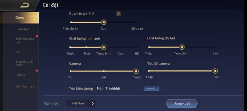 Cấu hình tựa game Liên Quân Mobile Cấu hình tựa game Liên Quân Mobile