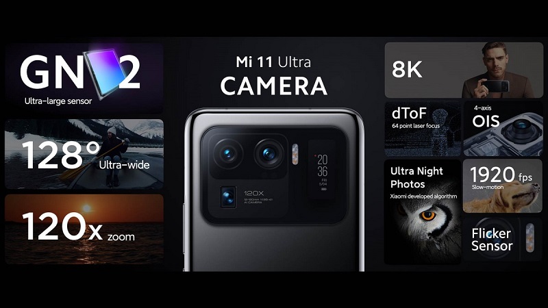 Thông số camera trên Mi 11 Ultra vô cùng ấn tượng.