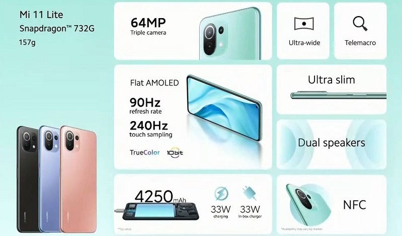 Mi 11 Lite với màn hình AMOLED, 90 Hz, hỗ trợ HDR10+, âm thanh Hi-Res 24-bit xịn sò, tầm trung mà như vầy thì có mà cháy hàng