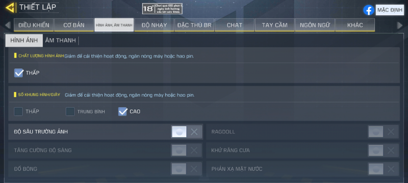 Các mức đồ họa trong game Call of Duty Mobile mà Vsmart Star 5 tùy chỉnh được. Các mức đồ họa trong game Call of Duty Mobile mà Vsmart Star 5 tùy chỉnh được.