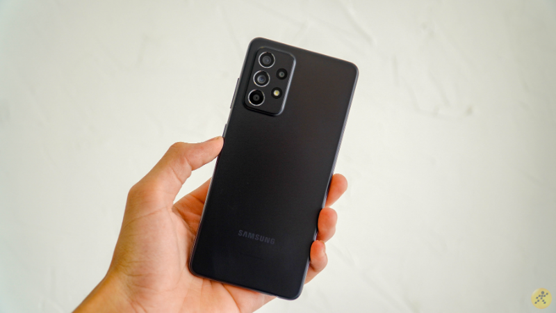 Thiết kế mặt lưng của Galaxy A52 5G. Thiết kế mặt lưng của Galaxy A52 5G.