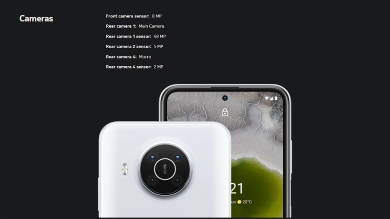 Cụm 4 camera trên Nokia X10