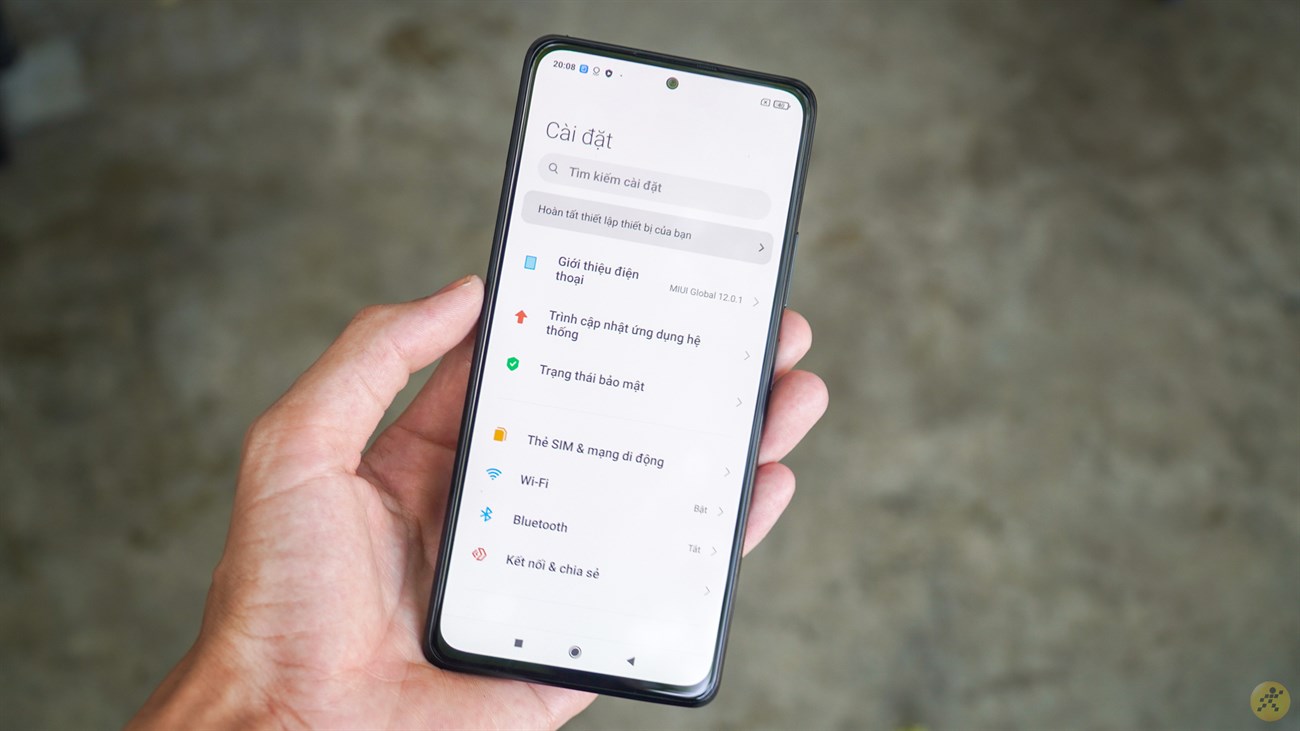 Giao diện MIUI 12 trên Redmi Note 10 Pro