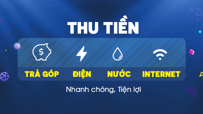 Thu tiền điện, nước, internet trực tuyến