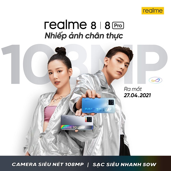 Realme 8 và 8 Pro được ấn định ngày ra mắt tại VN