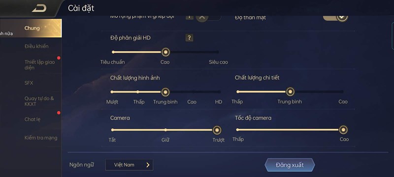 setting cấu hình Liên Quân Mobile setting cấu hình Liên Quân Mobile