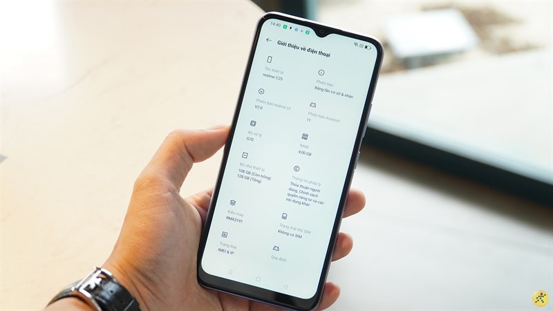 Cấu hình Realme C25 Cấu hình Realme C25
