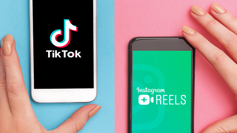 TikTok và Instagram Reels đều cho phép sáng tạo nội dung dưới dạng video ngắn