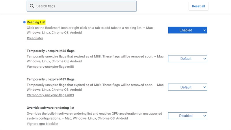 tính năng Reading list mới của Chrome tính năng Reading list mới của Chrome