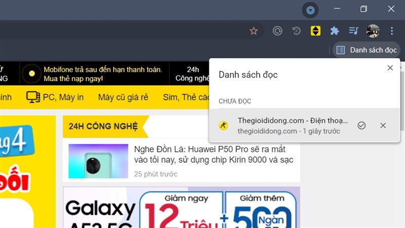 tính năng Reading list mới của Chrome tính năng Reading list mới của Chrome