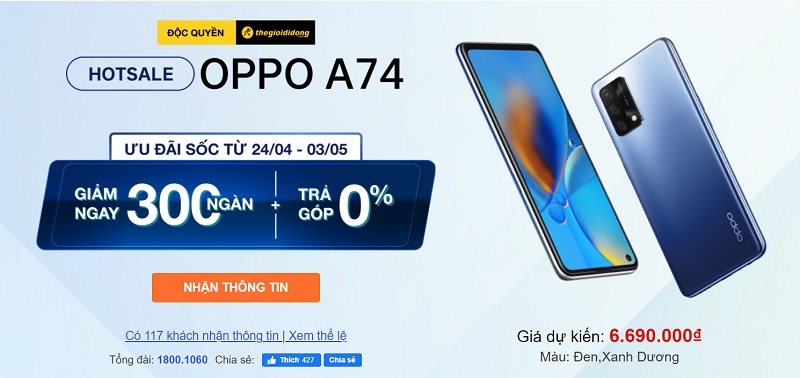 Hotsale OPPO A74