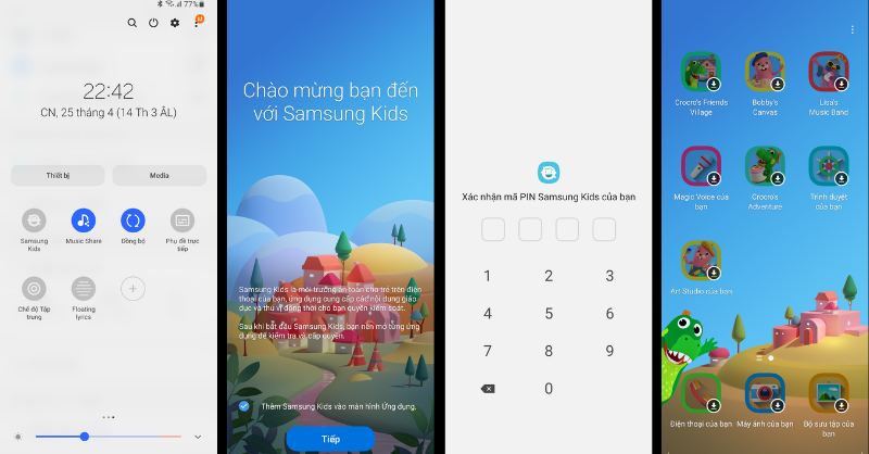 Tính năng Samsung Kids trên Galaxy A32 chạy One UI 3.1.