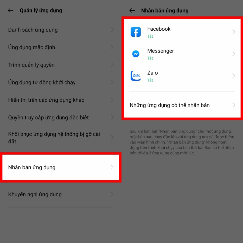 Nhân bản ứng dụng 