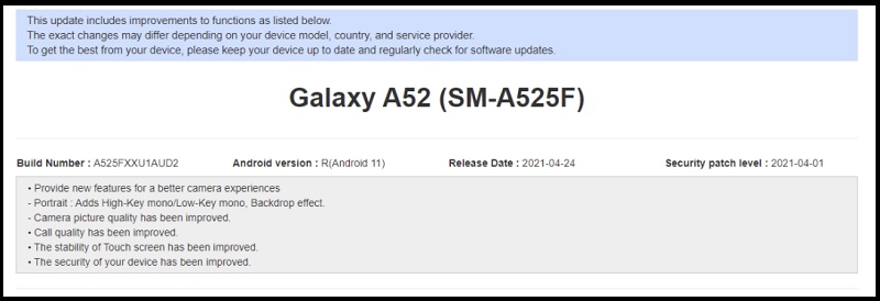 Galaxy A52 được cập nhật: Camera nâng cấp với tính năng của Galaxy S21 Galaxy A52 được cập nhật: Camera nâng cấp với tính năng của Galaxy S21