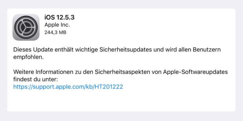 Apple vẫn phát hành iOS 12.5.3 cho các thiết bị iPhone cũ Apple vẫn phát hành iOS 12.5.3 cho các thiết bị iPhone cũ