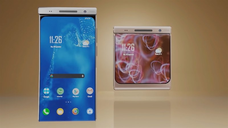 Thiết kế mặt trước của Nokia Flip Thiết kế mặt trước của Nokia Flip