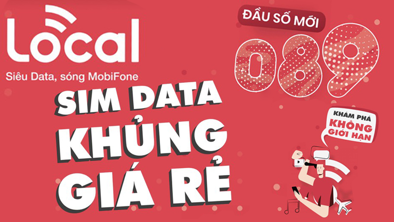 SIM Local sẽ chính thức được Thế Giới Di Động mở bán trên toàn quốc, đi cùng là những gói DATA khủng mà giá lại siêu rẻ