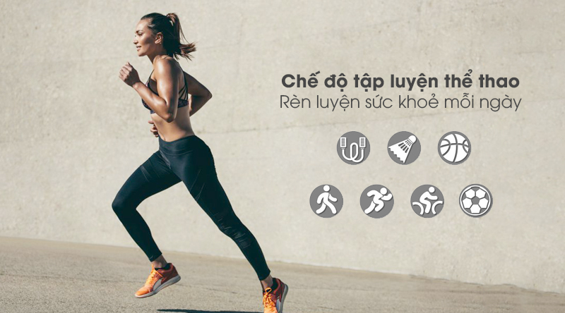 chế độ tập luyện trên BeU fit kw19