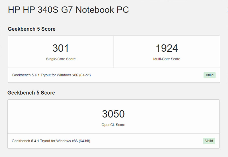 Đo CPU và hiệu năng của HP 340S G7 Đo CPU và hiệu năng của HP 340S G7