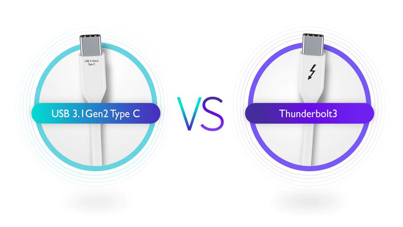 Trong thời gian gần đây, các phiên bản mới của Thunderbolt và USB có hình dạng khá giống nhau