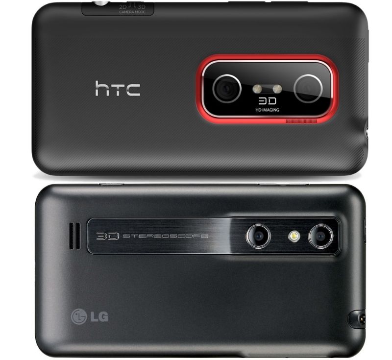 HTC Evo 3D và LG Optimus 3D từng là hai mẫu điện thoại hỗ trợ màn hình 3D HTC Evo 3D và LG Optimus 3D từng là hai mẫu điện thoại hỗ trợ màn hình 3D