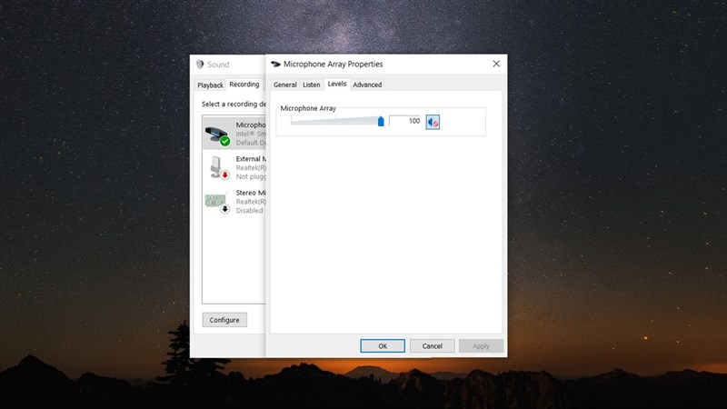 tăng âm lượng Microphone trên Windows 10 tăng âm lượng Microphone trên Windows 10