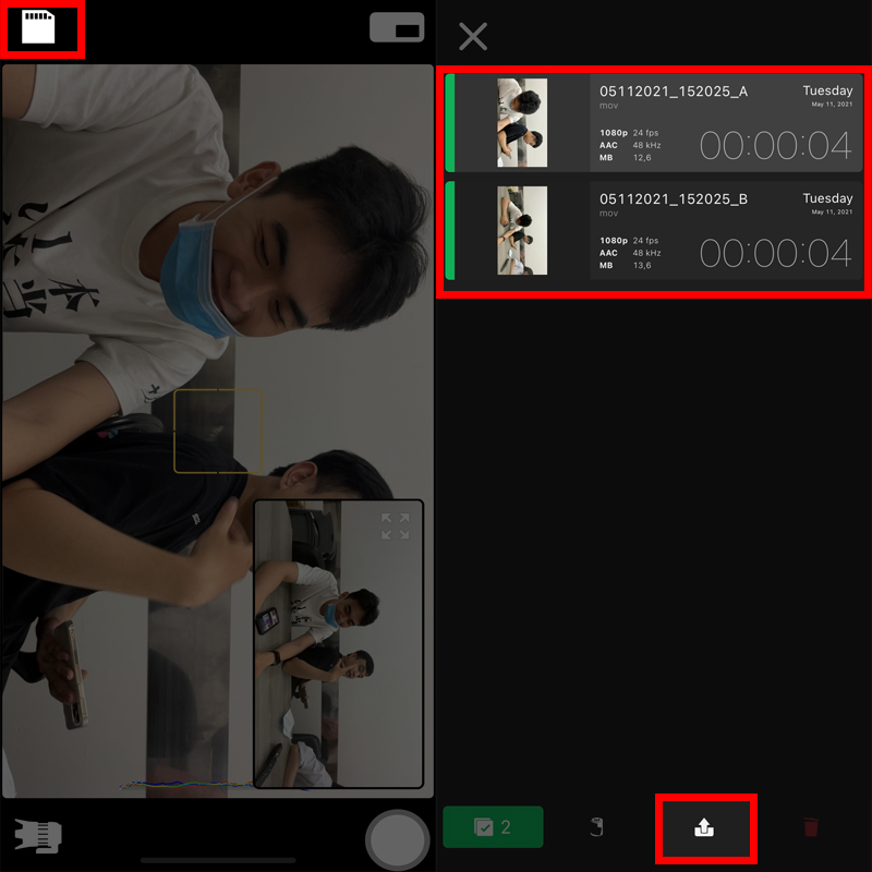 Cách sử dụng nhiều camera cùng lúc Cách sử dụng nhiều camera cùng lúc