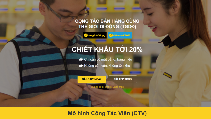 Mục tiêu của mô hình cộng tác viên là đánh chiếm nốt 20% thị phần của 30.000 cửa hàng điện thoại nhỏ lẻ ở VN